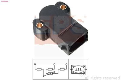 Sensor, smoorkleppenverstelling 1995064