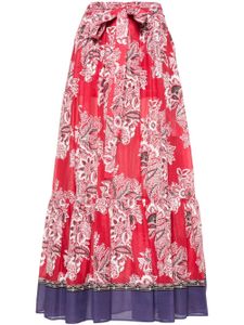 ETRO jupe longue à fleurs - Rouge