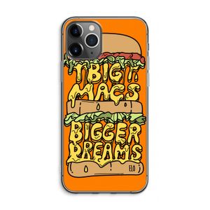 Big Macs Bigger Dreams: iPhone 11 Pro Max Transparant Hoesje