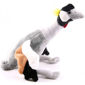 Pluche kraanvogel knuffel 30 cm - dieren vogel knuffeldieren