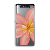 Pink Ellila Flower: Samsung Galaxy A80 Transparant Hoesje