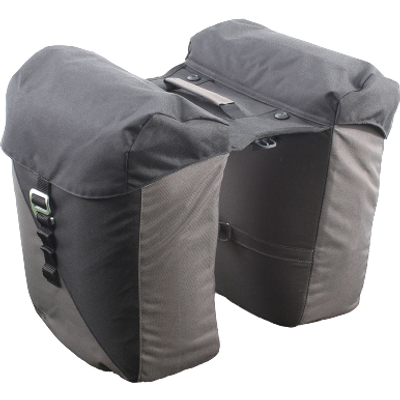 Kt Racktime rt vida dubbele fietstas snapit 2.0 black/grey Kt Racktime rt vida dubbele fietstas snapit 2.0 black/grey