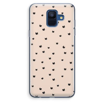 Kleine kattenkopjes: Samsung Galaxy A6 (2018) Transparant Hoesje