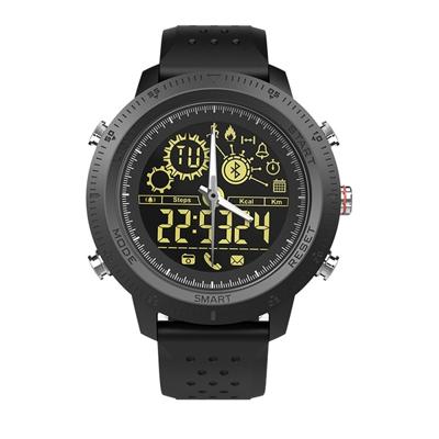 NX02 Sport Smartwatch IP67 waterdichte ondersteuning Tracker calorieën stappenteller Smartwatch Stopwatch oproep SMS Reminder(black)