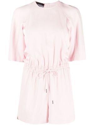Boutique Moschino combishort à lien de resserrage - Rose