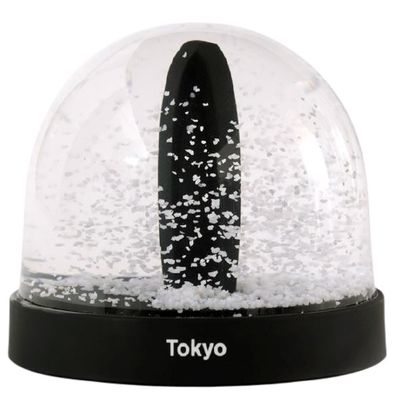 sneeuwbol City Icons Tokio 8,7 x 8 cm glas zwart sneeuwbol City Icons Tokio 8,7 x 8 cm glas zwart