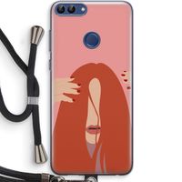 Woke up like this: Huawei P Smart (2018) Transparant Hoesje met koord