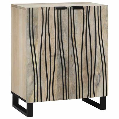 Dressoir Wit 60 x 33.5 x 75 cm Massief mangohout