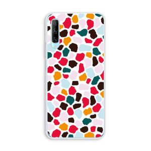 Colored Giraffe: Huawei P Smart Pro Transparant Hoesje