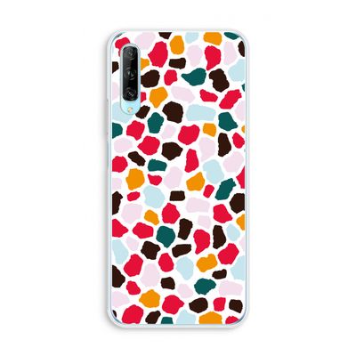 Colored Giraffe: Huawei P Smart Pro Transparant Hoesje