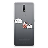 Nokia 2.4 Telefoonhoesje met Naam Cow