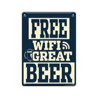 Paperdreams Tekstbord metaal - free wifi