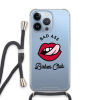 Badass Babes Club: iPhone 13 Pro Transparant Hoesje met koord