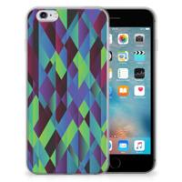 Apple iPhone 6 | 6s | TPU Hoesje | Abstract Green Blue Apple iPhone 6 | 6s | TPU Hoesje | Abstract Green Blue