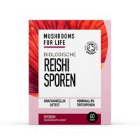Mushrooms for Life Reishi sporen poeder bio 60 Gram