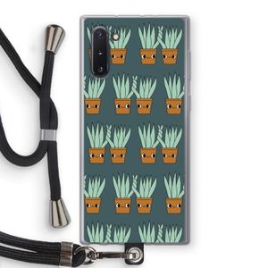 Sansevieria: Samsung Galaxy Note 10 Transparant Hoesje met koord