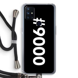 #9000: OnePlus Nord N10 5G Transparant Hoesje met koord