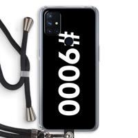 #9000: OnePlus Nord N10 5G Transparant Hoesje met koord