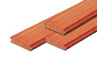 Hardhouten damwand 3,0 x 18,5 x 500 fijnbezaagd duurzaamheidsklasse 1 Tuindeco - Tuindeco