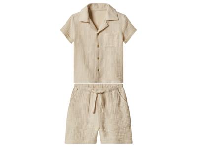 lupilu Mousseline kinderset (Beige, 98/104)