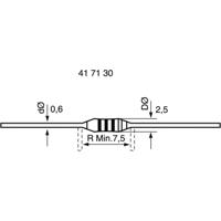 Weltron 417408 Metaalfilmweerstand 0.51 Ω Axiaal bedraad 0207 0.6 W 5 % 1 stuk(s) - thumbnail