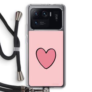 Hartje: Xiaomi Mi 11 Ultra Transparant Hoesje met koord