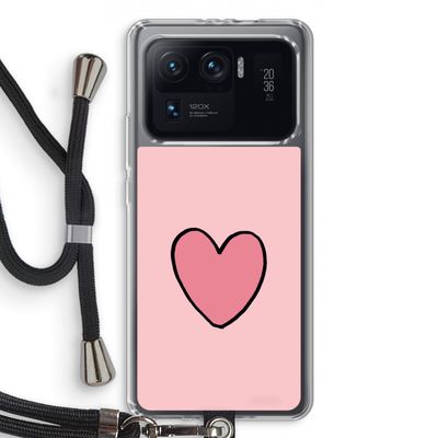 Hartje: Xiaomi Mi 11 Ultra Transparant Hoesje met koord
