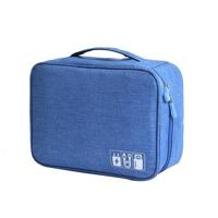 Digitale kabel tas mannen draagbare reizen gadgets Pouch Power snoer lader headset organisator (hemelsblauw)