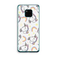 Rainbow Unicorn: Huawei Mate 20 Pro Transparant Hoesje