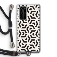 Crazy pattern: Huawei P40 Transparant Hoesje met koord