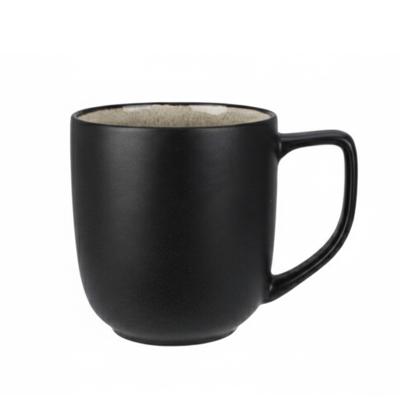 Siaki Koffiemok / theemok Glaze - mat zwart - 390 ml - mokken - keramiek