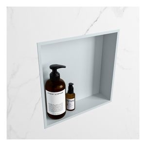 Wandnis Solid Surface Easy | In- en opbouw | 30x30x8 cm | 1 vak | Clay/Talc