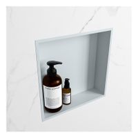 Wandnis Solid Surface Easy | In- en opbouw | 30x30x8 cm | 1 vak | Clay/Talc Wandnis Solid Surface Easy | In- en opbouw | 30x30x8 cm | 1 vak | Clay/Talc