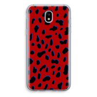 Red Leopard: Samsung Galaxy J5 (2017) Transparant Hoesje