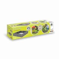 Smoby BAC Square Garden 2 in 1: zand- en vierkante groentepleister - 76x76cm - opgerichte tarpauline geleverd