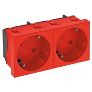 STD-D3S SRO2  - Socket outlet protective contact red STD-D3S SRO2