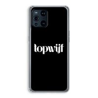 Topwijf Zwart: Oppo Find X3 Pro Transparant Hoesje Topwijf Zwart: Oppo Find X3 Pro Transparant Hoesje