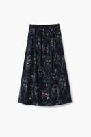 Lange rok gezichten - BLACK - S