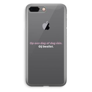 gij beslist: iPhone 8 Plus Transparant Hoesje