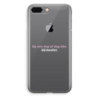 gij beslist: iPhone 8 Plus Transparant Hoesje