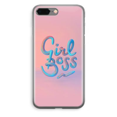 Girl boss: iPhone 8 Plus Transparant Hoesje