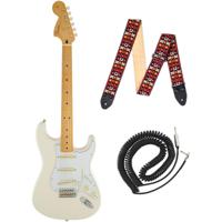 Fender Jimi Hendrix Stratocaster Olympic White MN gitaarband + instrumentkabel