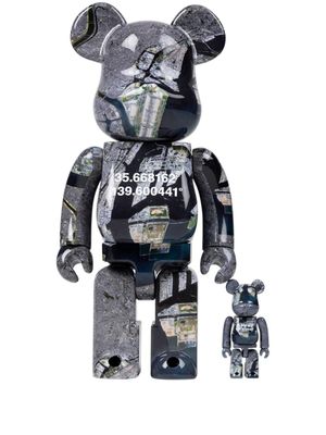 MEDICOM TOY figurines BE@RBRICK Benjamin Grant Tokyo 100% + 400% - Noir