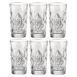 Bormioli Rocco Drinkglazen - 6x stuks - transparant - glas - 490 ml