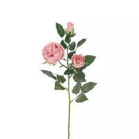 Engelse Roos Tak Oud Roze 64 cm kunstplant - Buitengewoon de Boet