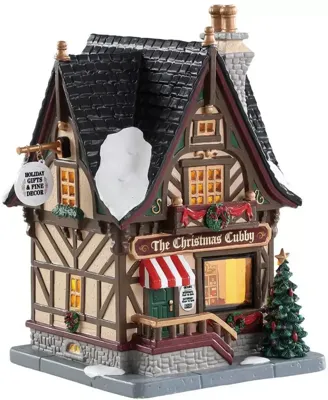 Lemax the christmas cubby verlicht kersthuisje Caddington Village 2018