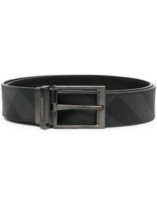 Burberry ceinture réversible à carreaux - Gris