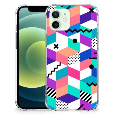 iPhone 12 Mini Shockproof Case Blokken Kleurrijk iPhone 12 Mini Shockproof Case Blokken Kleurrijk
