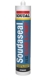 Soudal Soudaseal Glass & Paint | Beglazingskit | Ral 9010 | 290 ml - 155365