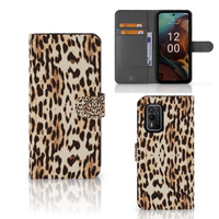 Nokia XR21 Telefoonhoesje met Pasjes Leopard